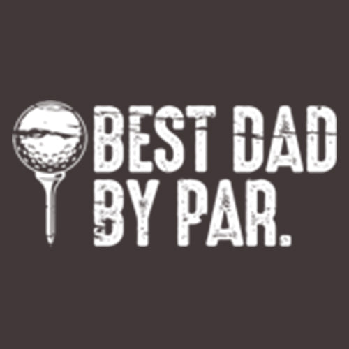 Funny T-Shirts design "Best Dad By Par."