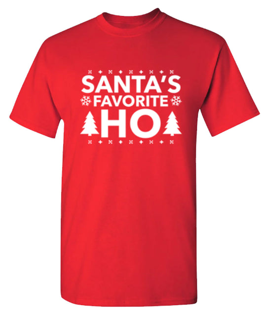 Funny T-Shirts design "Santa's Favorite Ho"