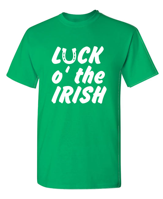 Funny T-Shirts design "LUCK IRISH"