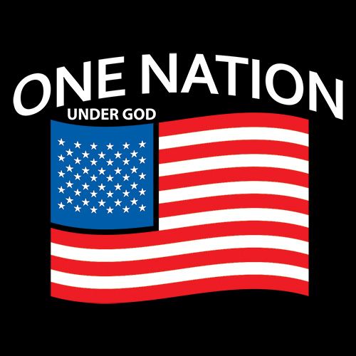 Funny T-Shirts design "One Nation Under God."