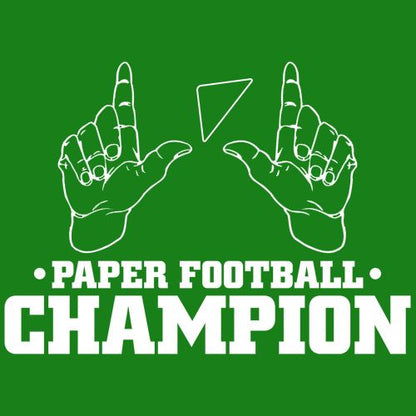 Funny T-Shirts design "Paper Football Champion"