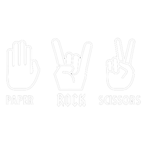 Funny T-Shirts design "Paper Rock Scissors Sign Language"