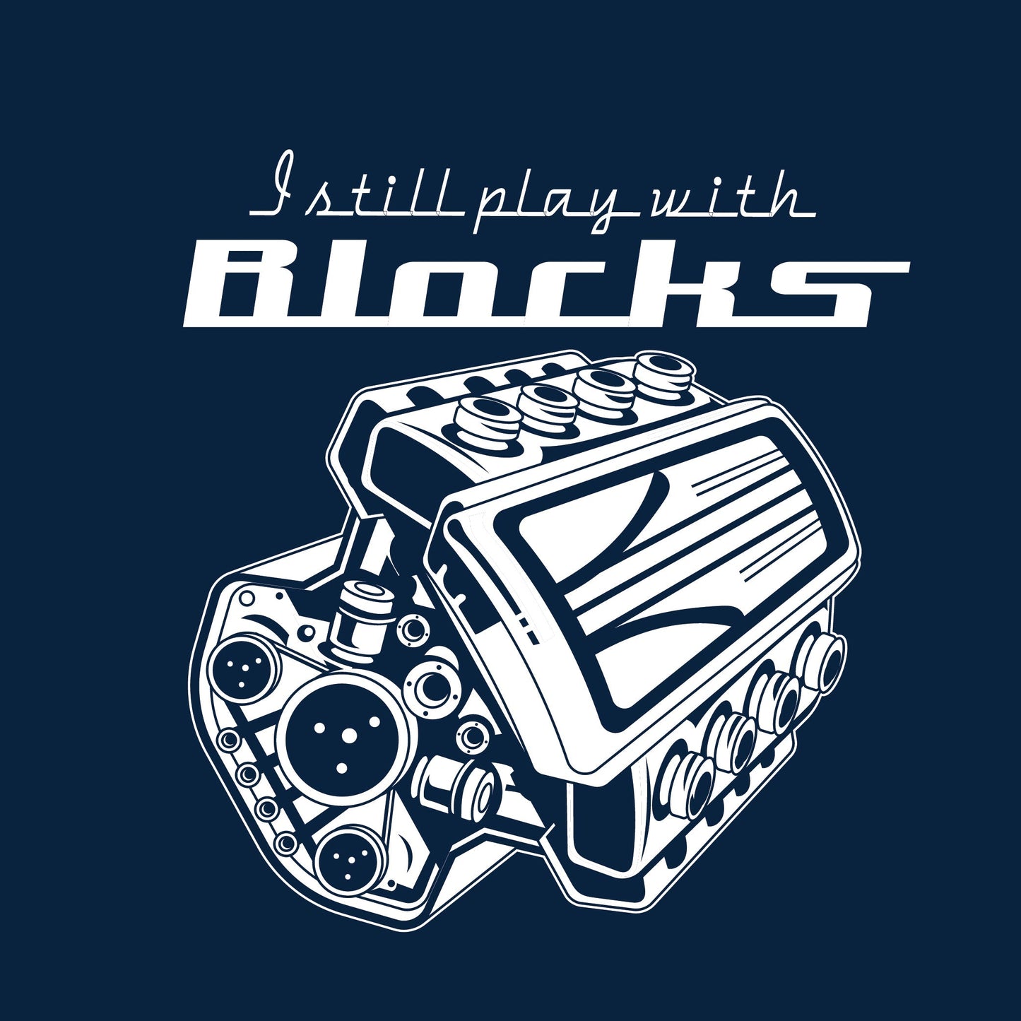 Funny T-Shirts design "PLAY BLOCKS"