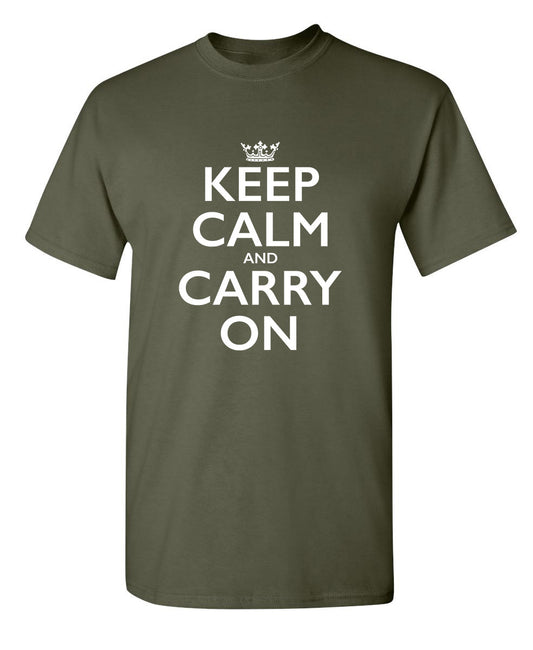 Funny T-Shirts design "Keep Calm And Carry"