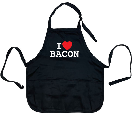 Funny T-Shirts design "I Love Bacon Apron"