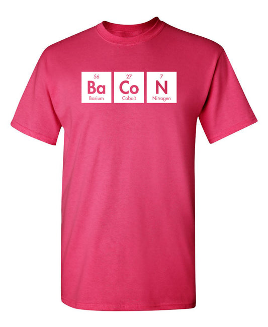 Funny T-Shirts design "Bacon Elements"