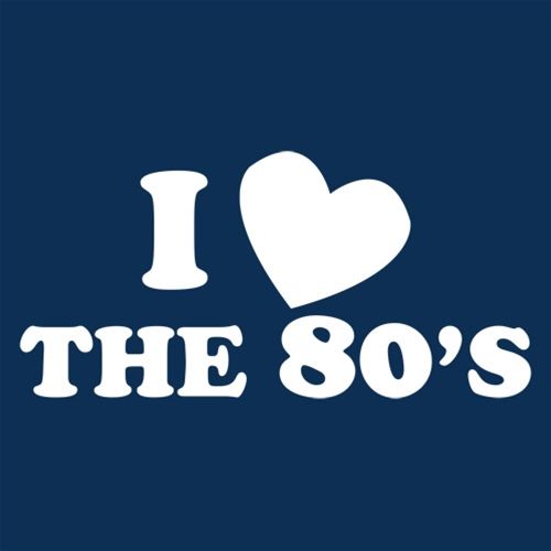 Funny T-Shirts design "I Love The 80's"