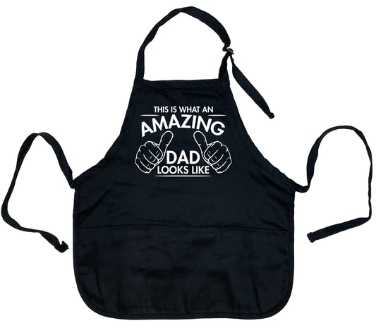 Funny T-Shirts design "This Is What An Amazing Dad Looks Like Apron"