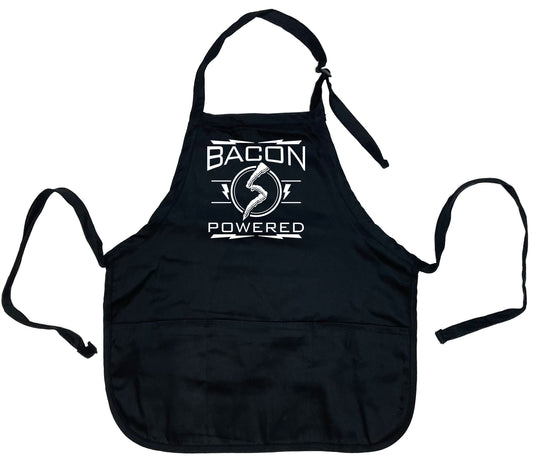 Funny T-Shirts design "Bacon Powered Apron"