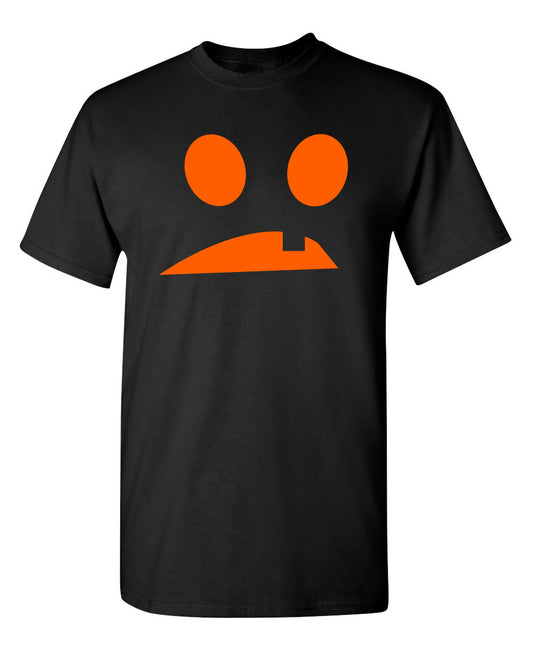 Funny T-Shirts design "Goofy Pumpkin Emoticon"
