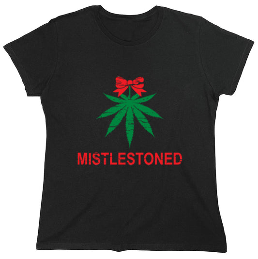 Funny T-Shirts design "Mistle Stoned Christmas Tee"