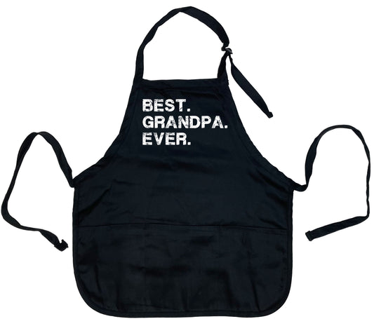 Funny T-Shirts design "Best Grandpa Ever Apron"