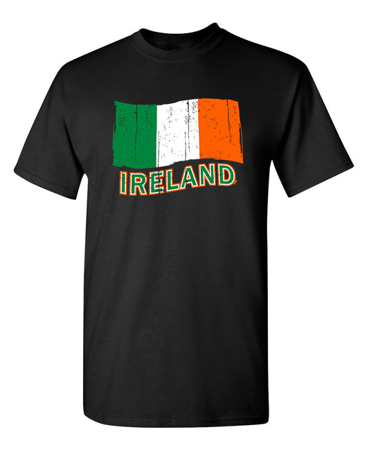 Funny T-Shirts design "Ireland Flag"